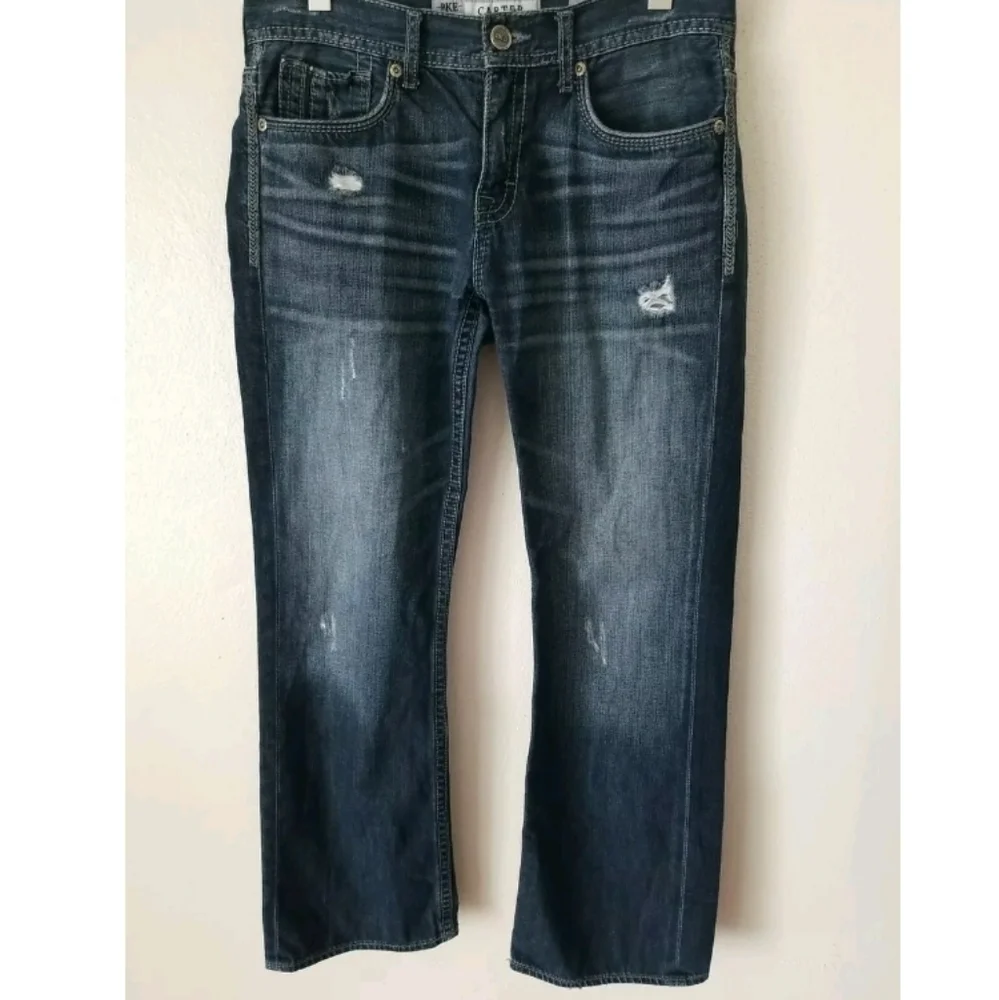 Buckle BKE Carter Straight Leg Dark Wash Jeans Size‎ 32 R Mens Denim